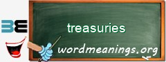 WordMeaning blackboard for treasuries